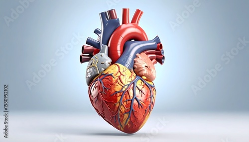 3D anatomical model of a human heart (2)