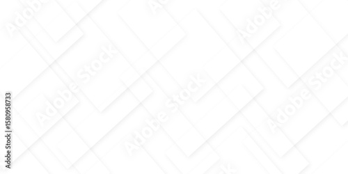 Abstract geometric white light background. Modern and creative design. Seamless abstract technology line triangle background with lines angles shapes in white and gray layer.