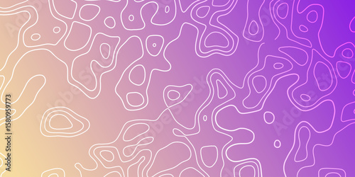 Colorful abstract design with organic shapes and smooth gradient background in digital art