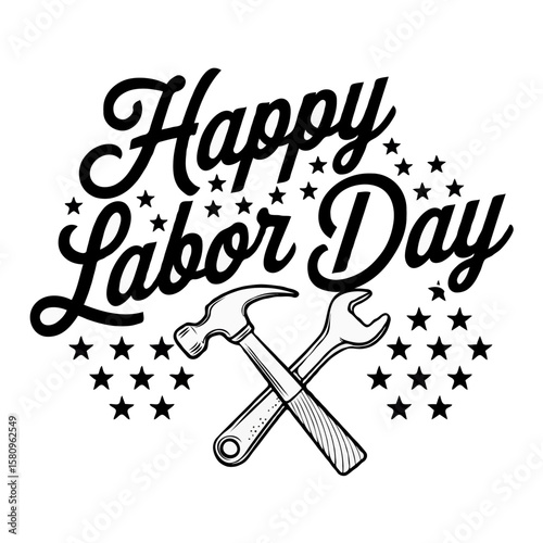 USA Labor Day Typography Tees – Creative T-Shirt Design for American Holiday