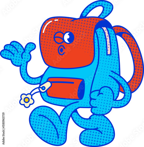 Vintage Backpack Character