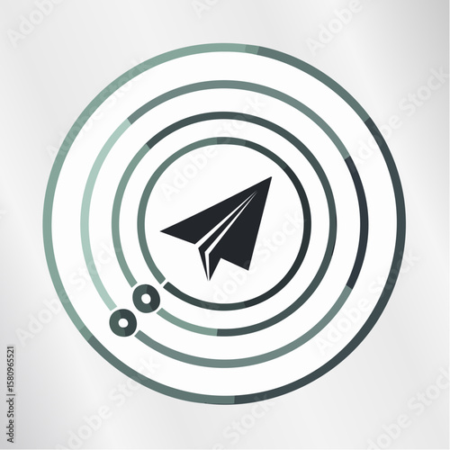 Paper airplane navigating circular hoops demonstrates overcoming challenges