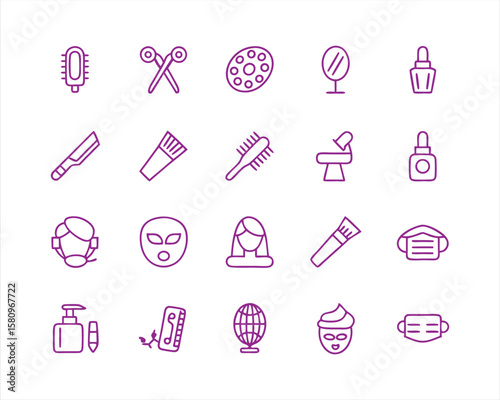 Beauty Salon icon set