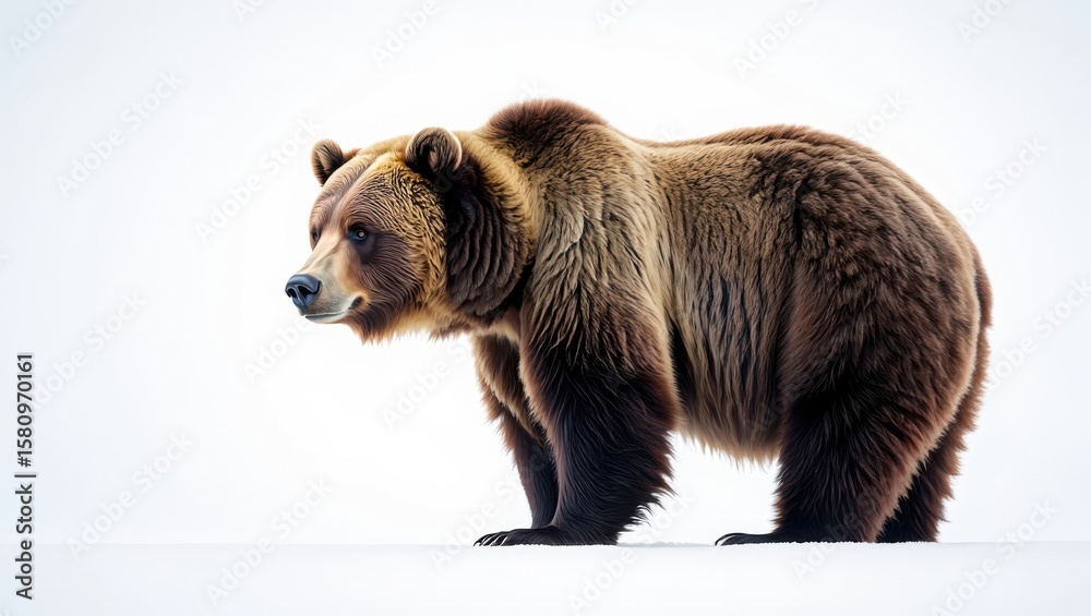 Obraz premium brown bear in the water