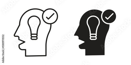 Understand icon, outline vector sign, linear and solid style pictogram isolated on white.