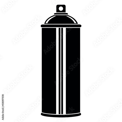 Spray can with stripes silhouette