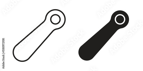 Shoehorn icon, outline vector sign, linear and solid style pictogram isolated on white.