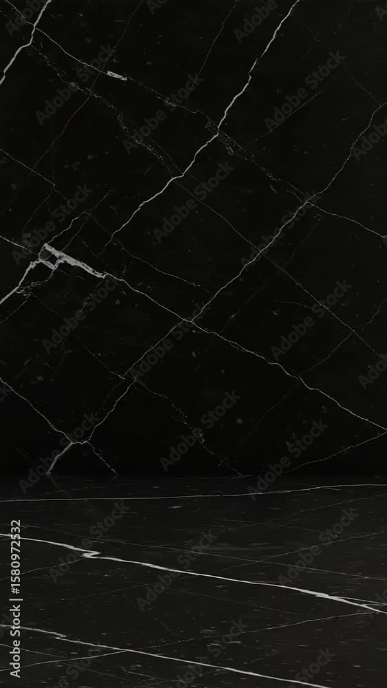 Elegant black marble background with subtle veining