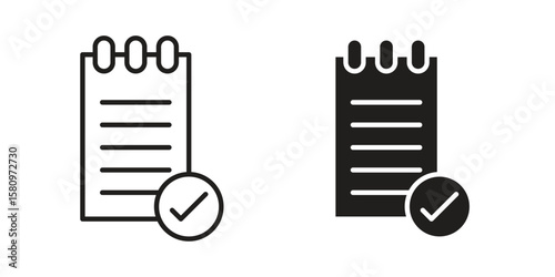 Reservation icon, outline vector sign, linear and solid style pictogram isolated on white.