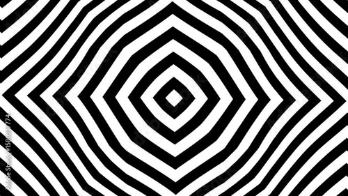 Abstract black and white animation background. seamless loop video.