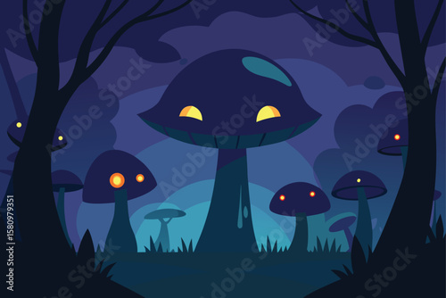 halloween night scene