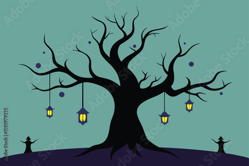 tree in the night