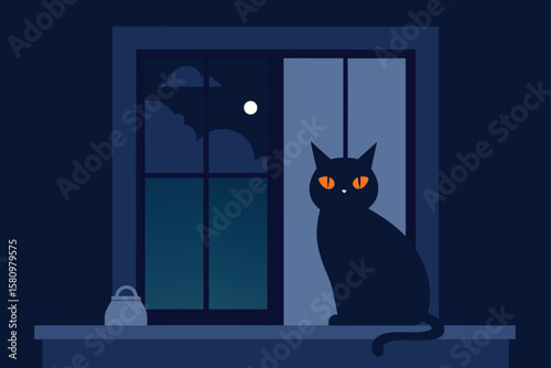 cat on window