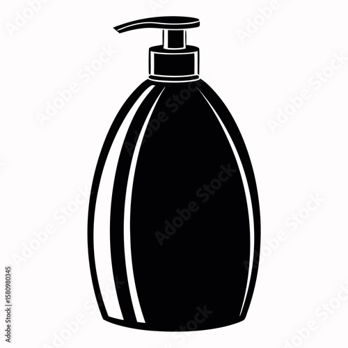 Liquid soap dispenser silhouette