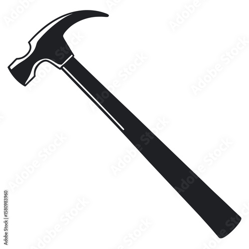 Hammer tool silhouette