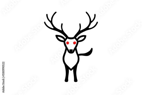 deer head vector illustration