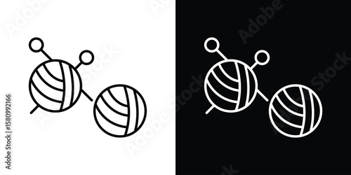 Wool ball icon. Symbol for your web site design, logo, app, UI. Vector illustration. EPS10