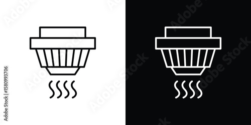Smoke detector icon. Symbol for your web site design, logo, app, UI. Vector illustration. EPS10