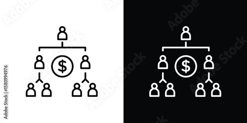 Ponzi scheme icon. Symbol for your web site design, logo, app, UI. Vector illustration. EPS10