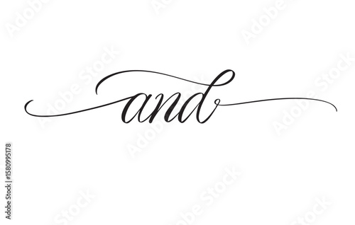 And Copperplate Calligraphy. Classic Pointed Pen Script. Elegant Wedding Lettering Design. Formal Invitation Typography Layout. Vector Illustration.