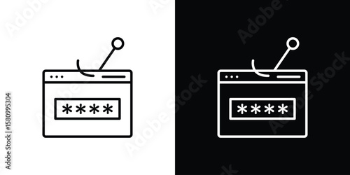 Password phishing icon. Symbol for your web site design, logo, app, UI. Vector illustration. EPS10