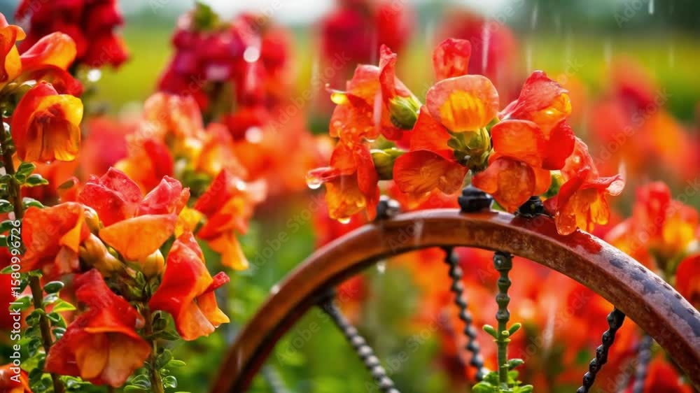red and yellow flower