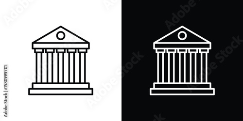 Courthouse icon. Symbol for your web site design, logo, app, UI. Vector illustration. EPS10