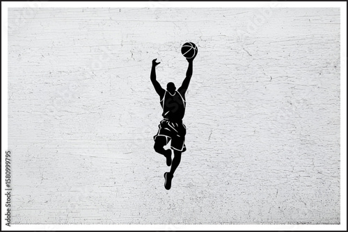 Court Clash: The Drive and the Defense,
Basketball Duel in Motion,
Streetball Silhouette Showdown,
One-on-One: Breaking Ankles,