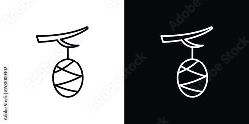 Cocoon icon. Symbol for your web site design, logo, app, UI. Vector illustration. EPS10