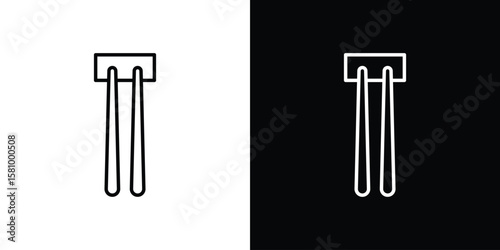 Chopsticks icon. Symbol for your web site design, logo, app, UI. Vector illustration. EPS10