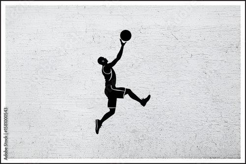 Court Clash: The Drive and the Defense,
Basketball Duel in Motion,
Streetball Silhouette Showdown,
One-on-One: Breaking Ankles,