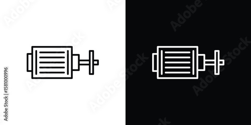 Car alternator icon. Symbol for your web site design, logo, app, UI. Vector illustration. EPS10