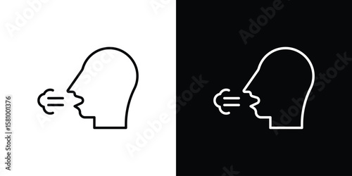 Breath icon. Symbol for your web site design, logo, app, UI. Vector illustration. EPS10