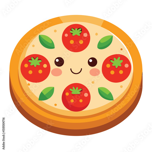 A delightful mini personal pizza with cherry tomatoes and feta cheese, a perfect snack.