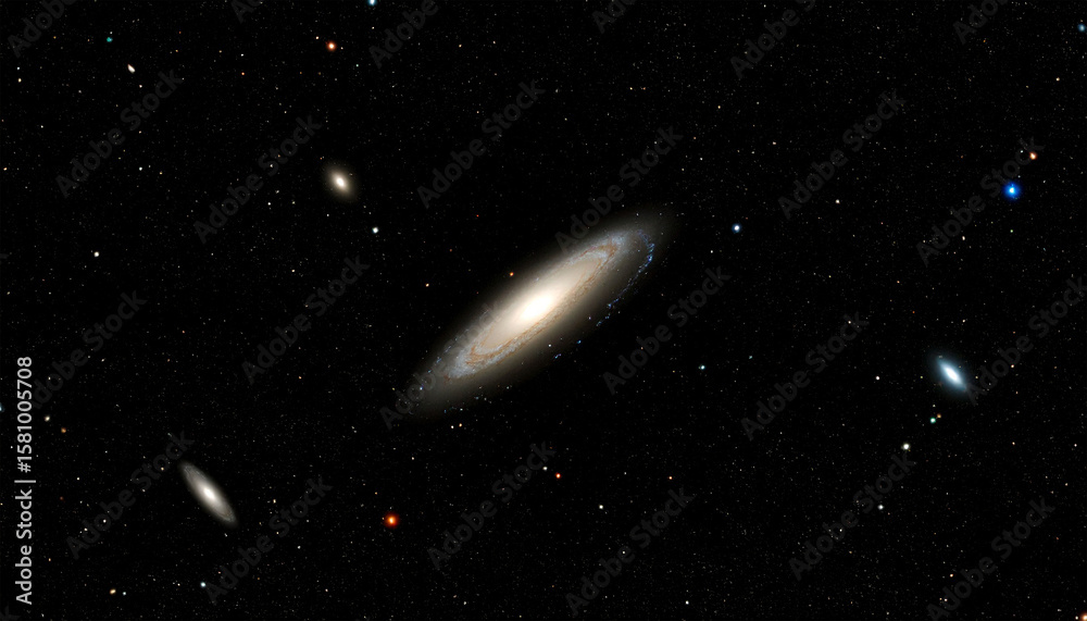 Naklejka premium space galaxy in space