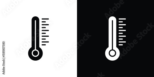 Thermometer icon symbol. Simple, flat design for web and mobile app