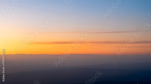 Sunset over Mountain Ranges