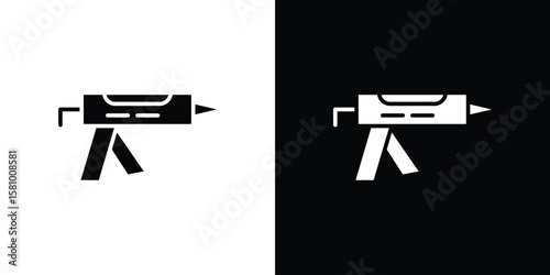 Sealants gun icon symbol. Simple, flat design for web and mobile app