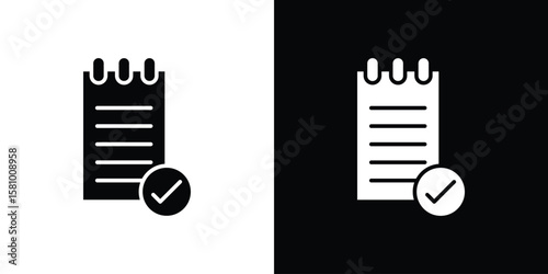 Reservation icon symbol. Simple, flat design for web and mobile app