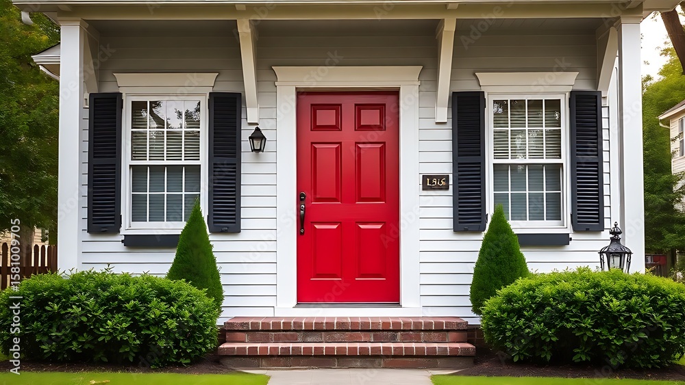 Naklejka premium entrance to a house