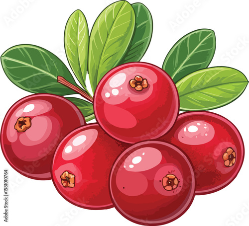 cherries with leaves