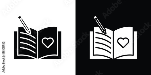 Guests book icon symbol. Simple, flat design for web and mobile app