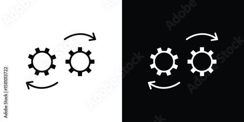 Devops icon symbol. Simple, flat design for web and mobile app