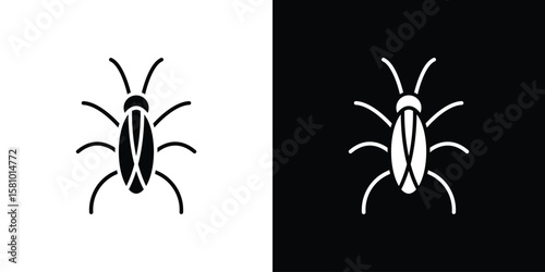 Cockroach icon symbol. Simple, flat design for web and mobile app