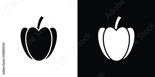 Capsicum icon symbol. Simple, flat design for web and mobile app