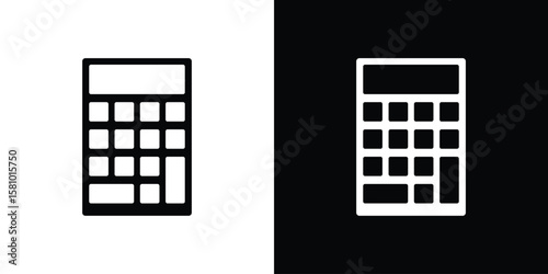 Calculator icon symbol. Simple, flat design for web and mobile app