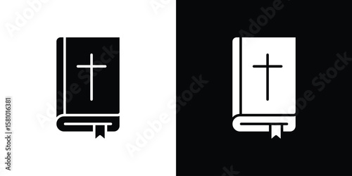 Bible icon symbol. Simple, flat design for web and mobile app