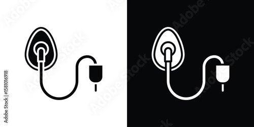 Anesthesia icon symbol. Simple, flat design for web and mobile app