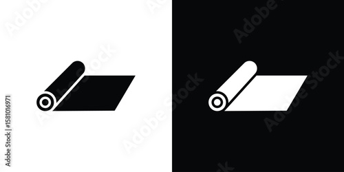 Aluminum foil icon symbol. Simple, flat design for web and mobile app