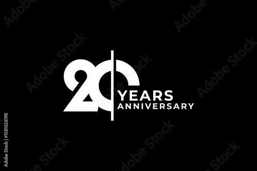 Anniversary Logo Stock Illustrations 20th